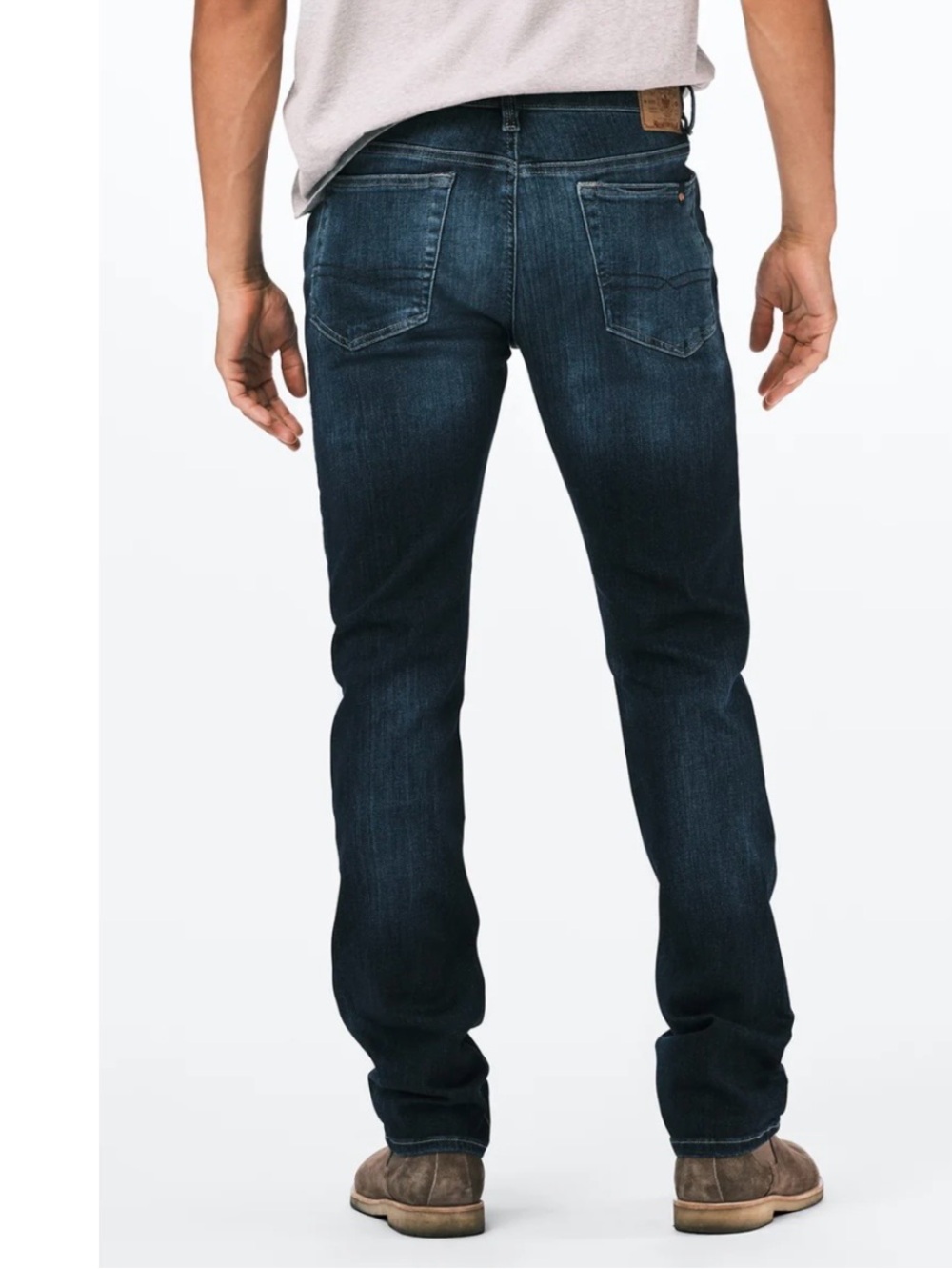 Buffalo David Bitton Men's Dark Blue Straight-Leg Jeans